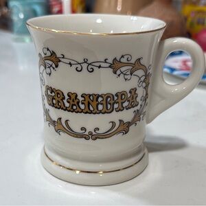 White and Gold Elegant Dining Mug